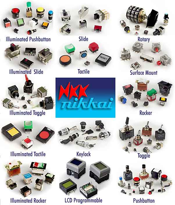 Elproma Electronics NKK/Nikkai Switches
