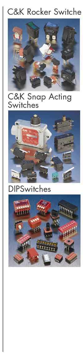 Elproma CK Toggle, Rotary, Slide, Key and Tactile Rocker, Thupwheel and Pushwheel Switch Lock en Dipswitches