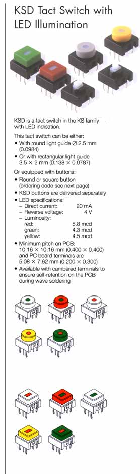 Elproma KSD Tact Switch with LED Illumination