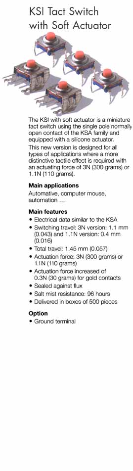Elproma KSI Tact Switch with Soft Actuator