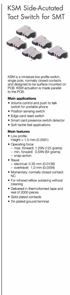 Elproma KSM Side-Acutated Tact Switch for SMT
