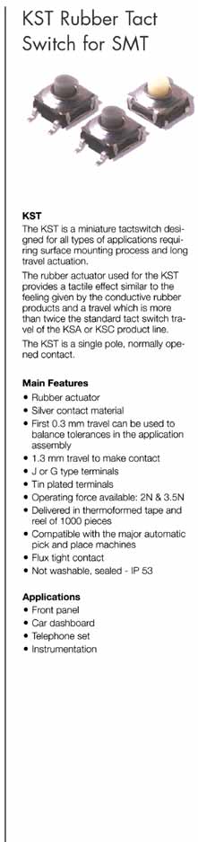 Elproma KST Rubber Tact Switch for SMT 